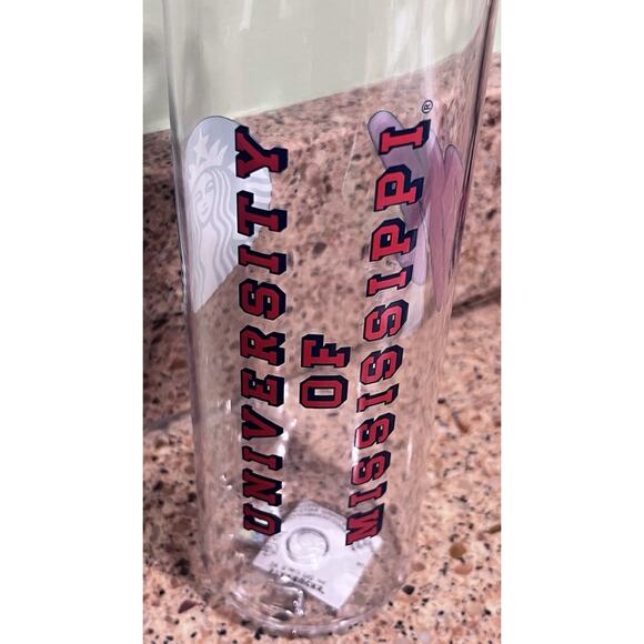 Starbucks Ole Miss Rebels Water Bottle SEC University of Mississippi 24 oz NWT - Picture 1 of 11